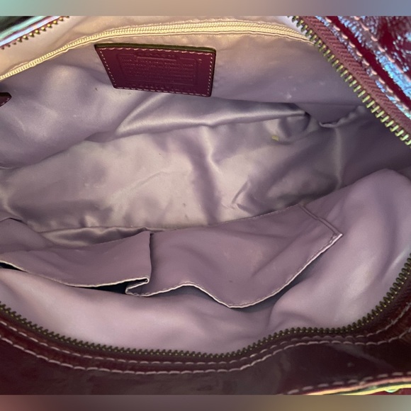 Coach Burgundy Shoulder Bag, Large EUC - Picture 3 of 11